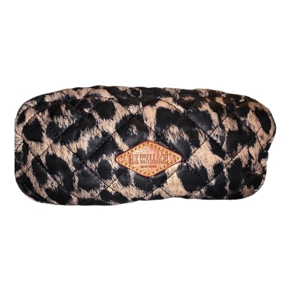 MZ Wallace Metro Quilted Animal Print Crossbody Bag with Matching Pouch EUC - Picture 4 of 10
